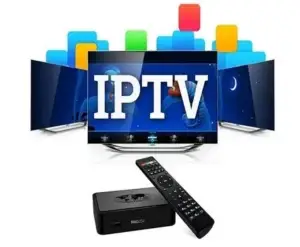 Illustration d’un téléviseur et d’une télécommande pour la télévision par Internet